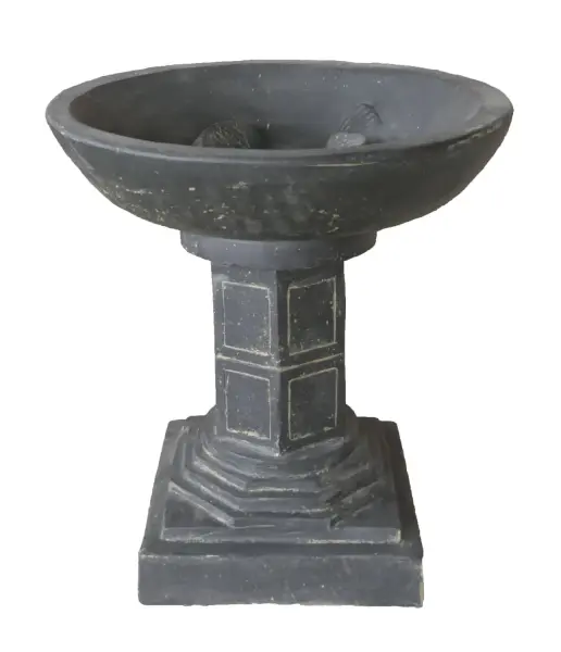 Product image 2 of the product “Fish with bowl stand (Set), 50 cm Dia and 53cm Height | Cast stone, handcrafted & coloured ”